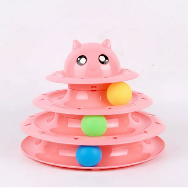 Cat toy three-tier tower