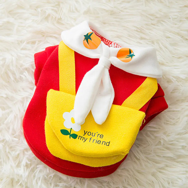 Cute cartoon pet clothes for autumn and winter