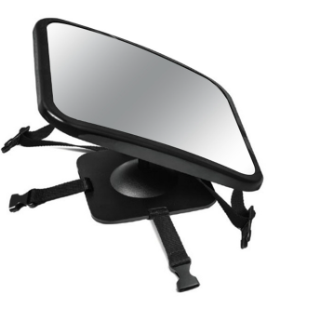 360° rotating car mirror – Wide-angle rear seat view for infant safety