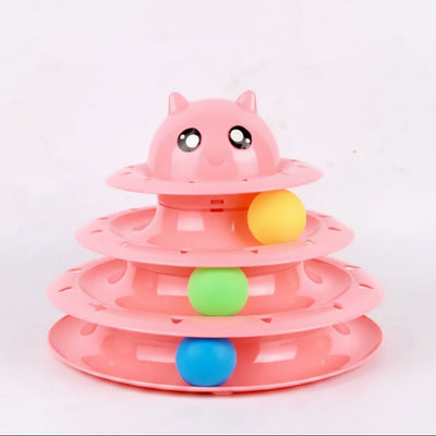 Cat toy three-tier tower