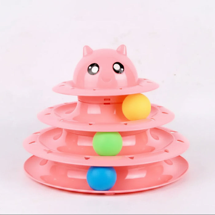 Cat toy three-tier tower
