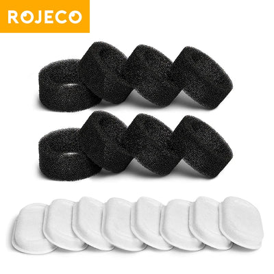 ROJECO Cat Fountain Filter For 3.2L Stainless Steel Cat Water Fountain Pet Water Dispenser Replacement Activated Carbon Filters