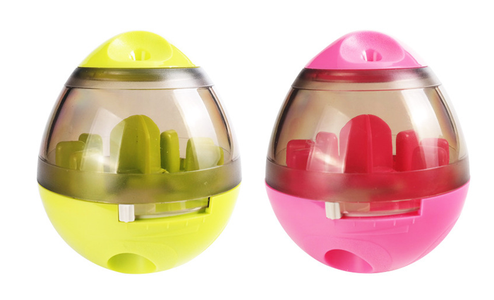 Dog food dispenser toy ball