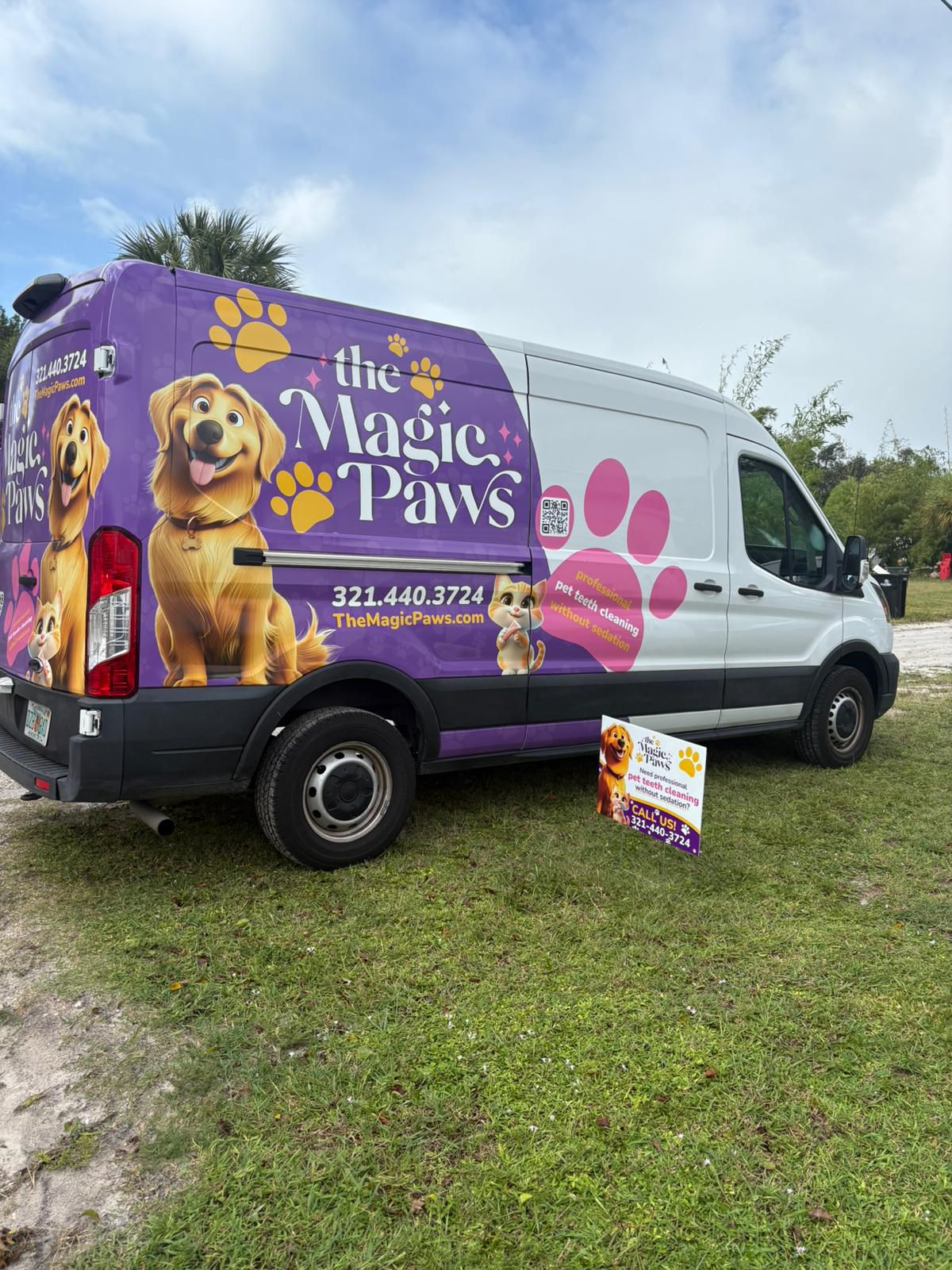 The Magic Paws mobile service van